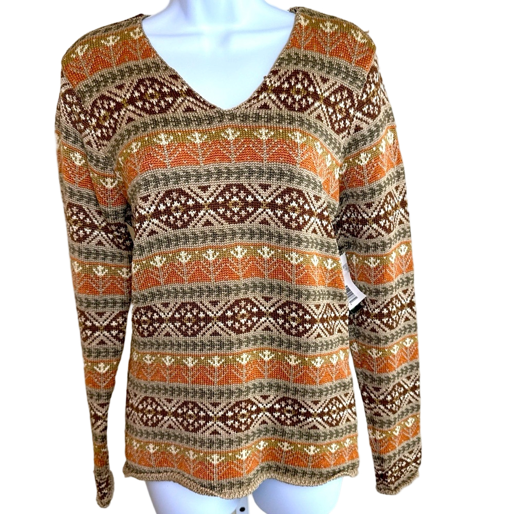 Ralph Lauren Safari Sweater Women's Small Vintage